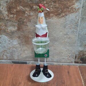 Tall Santa Votive Tealight Candle Holder2020 Christmas Holiday Decor